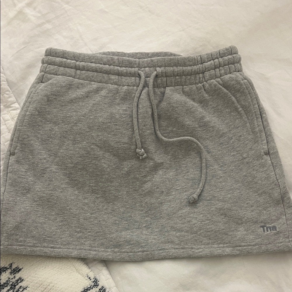 TNA Heather Gray Mini Skirt
